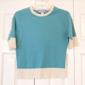 Blue & White Pure Cashmere Sweater